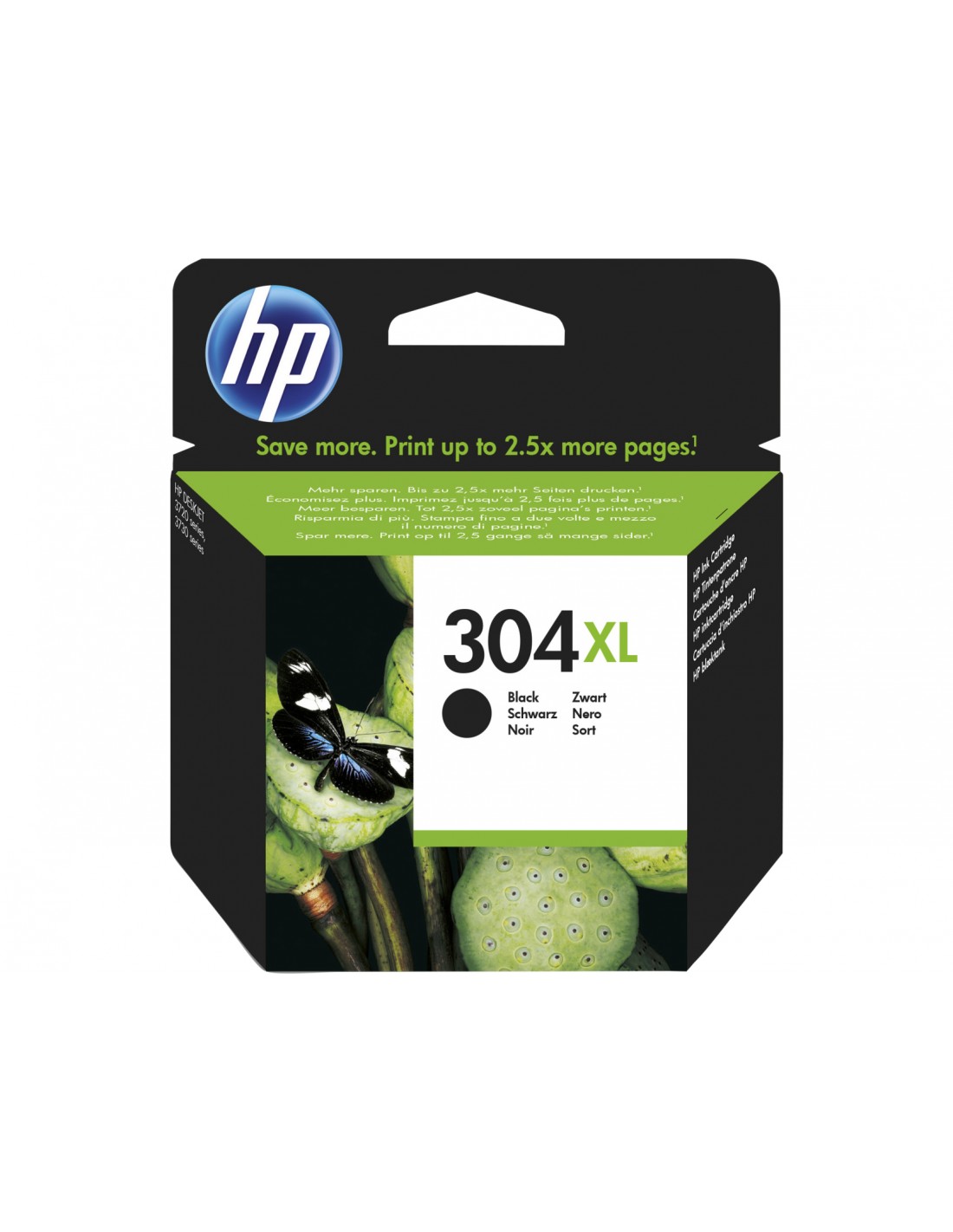 HP 304XL Black Ink Cartridge – High Yield Genuine For HP Envy 5030 (N9K08AE)