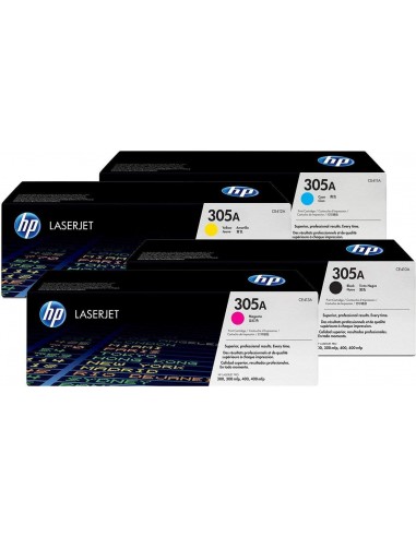Original HP 305A Black, Cyan, Yellow,...